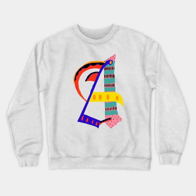 First Letter - A Crewneck Sweatshirt by ezrawsmith